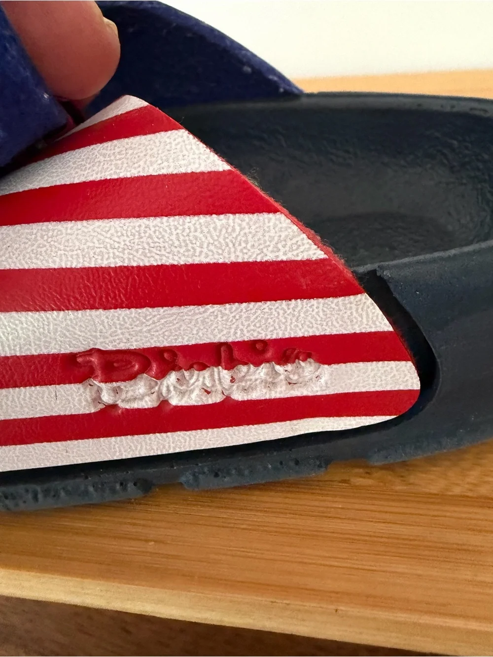 Birki’s Kids Sz 28 (10-10.5) Arizona Star & Stripe Buckle Sandals - Blue/Red USA